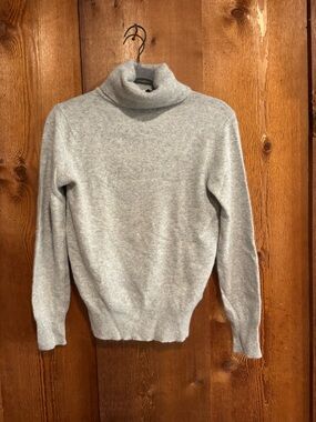 Vintage Young Traditions Lambswool Angora Blend Turtleneck Sweater Grey Soft S/M